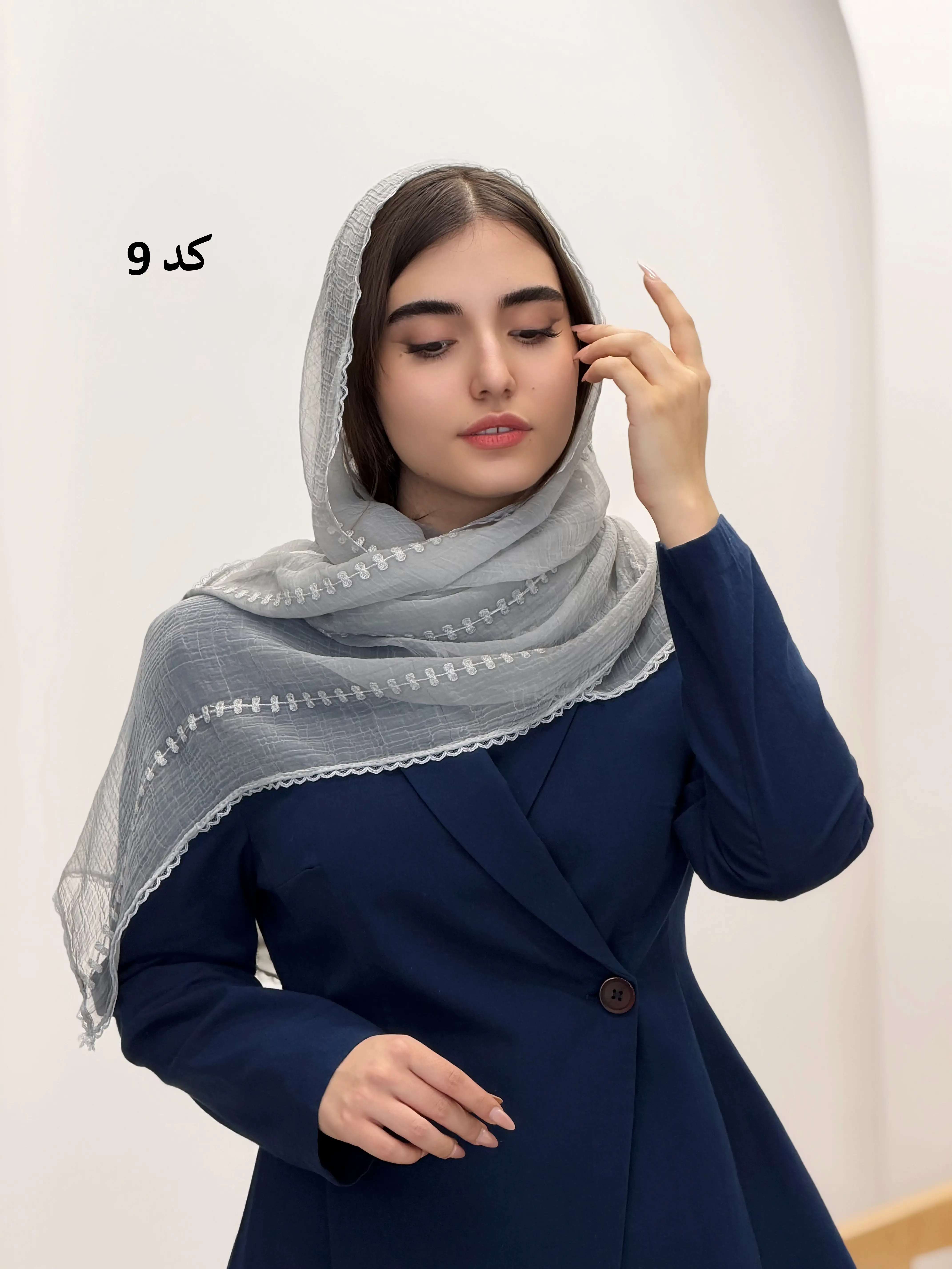 6574-شال حریر آلما